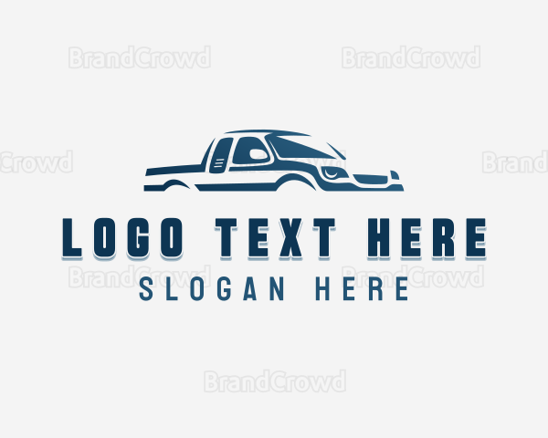 Pick-Up Automotive Vehicle Logo