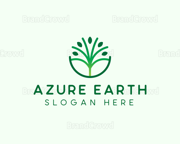 Landscaping Tree Eco Logo