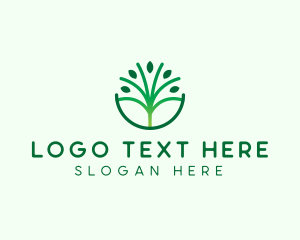 Eco Park - Landscaping Tree Eco logo design