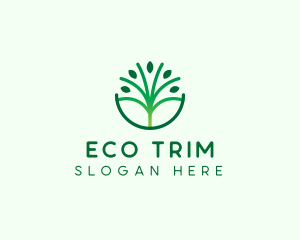 Landscaping Tree Eco logo design