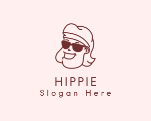 Cool Hipster Guy logo design