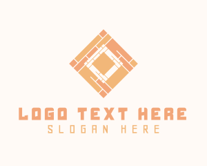 Brick - Orange Tile Flooring logo design