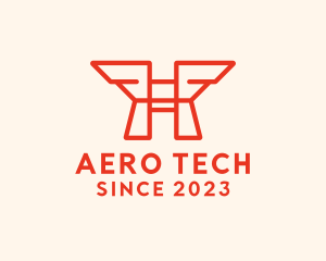 Aero - Modern Flight Wings logo design