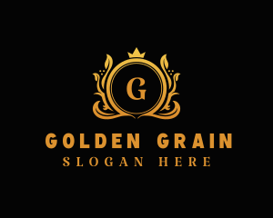 Golden Crown Pageant logo design