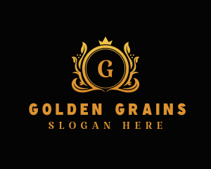 Golden Crown Pageant logo design