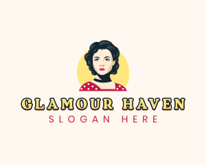 Woman Fashion Pinup logo design