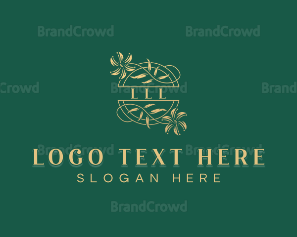 Floral Flower Wedding Logo