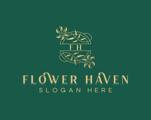 Floral Flower Wedding logo design