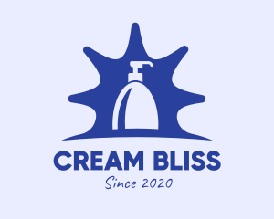 Cream - Blue Liquid Soap logo design