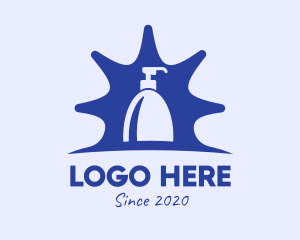 Blue Liquid Soap logo design