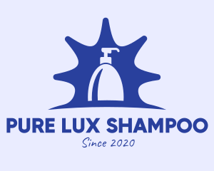 Shampoo - Blue Liquid Soap logo design