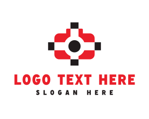 Blogging - Camera Target Lens logo design