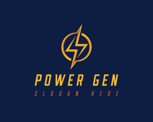 Generator - Electric Lightning Power logo design