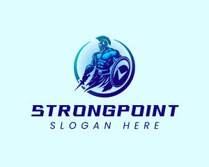 Bodybuilding - Strong Spartan Warrior logo design
