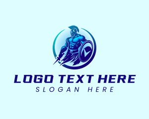 Gaming - Strong Spartan Warrior logo design