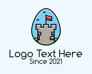 Medieval - Medieval Fort Egg logo design