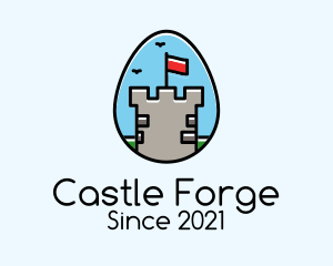 Medieval Fort Egg logo design