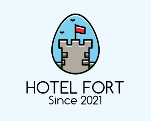 Medieval Fort Egg logo design