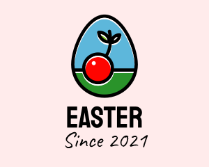 Healthy Diet - Cherry Fruit Egg logo design