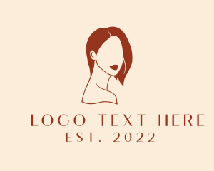 Brunette - Beauty Woman Hairdresser logo design