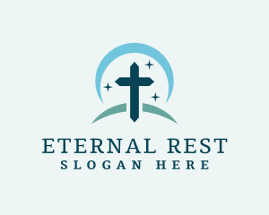 Funeral - Christian Cross Ministry logo design