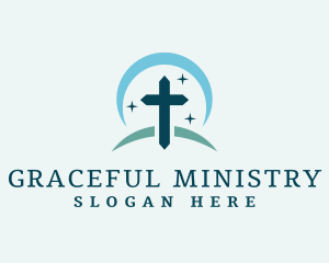Christian Cross Ministry logo design