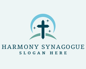 Synagogue - Christian Cross Ministry logo design