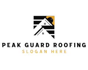 Roofing Real Estate Roof logo design