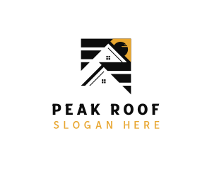 Roof - Roofing Real Estate Roof logo design