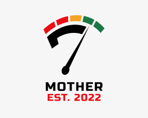 Oil - Engine Meter Number 7 logo design