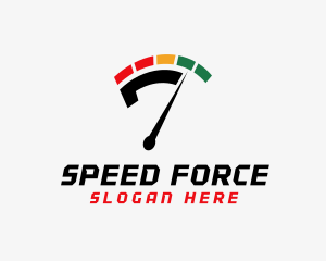 Engine Meter Gauge logo design