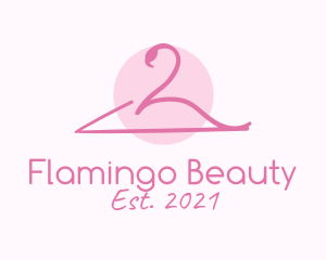 Flamingo - Flamingo Clothing Hanger logo design