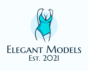 Modeling - Sexy Bikini Swimsuit Body logo design