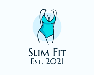 Diet - Sexy Bikini Swimsuit Body logo design