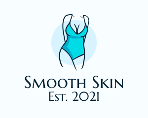 Waxing - Sexy Bikini Swimsuit Body logo design