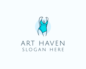 Sexy Bikini Swimsuit Body  logo design