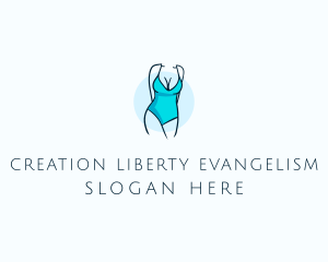 Sexy Bikini Swimsuit Body  logo design