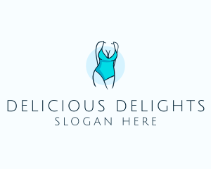 Sexy Bikini Swimsuit Body  logo design