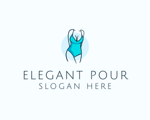 Sexy Bikini Swimsuit Body  logo design