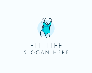 Sexy Bikini Swimsuit Body  logo design