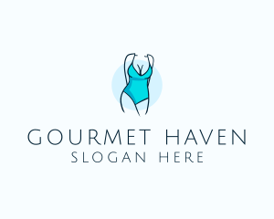 Sexy Bikini Swimsuit Body  logo design