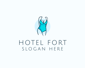 Sexy Bikini Swimsuit Body  logo design