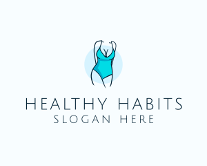 Sexy Bikini Swimsuit Body  logo design