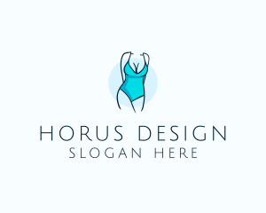 Sexy Bikini Swimsuit Body  logo design