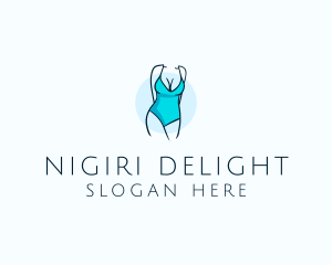 Sexy Bikini Swimsuit Body  logo design