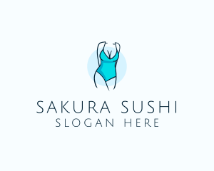 Sexy Bikini Swimsuit Body  logo design