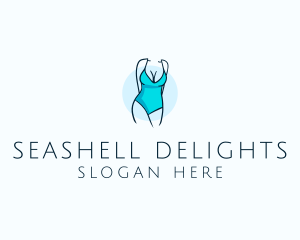 Sexy Bikini Swimsuit Body  logo design