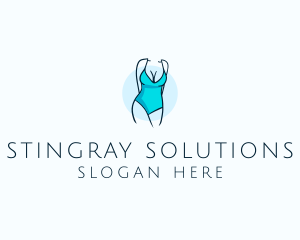 Sexy Bikini Swimsuit Body  logo design