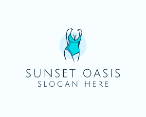 Sexy Bikini Swimsuit Body  logo design