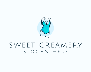 Sexy Bikini Swimsuit Body  logo design